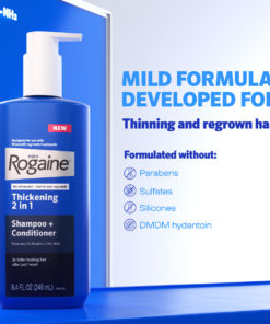 Men’s ROGAINE Hair Thickening 2 in 1 Shampoo + Conditioner