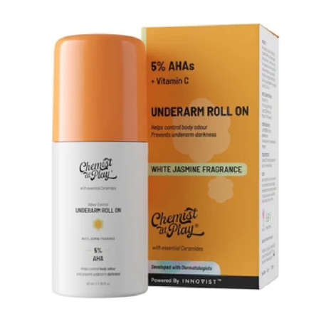 Chemist at Play 5% AHAs + Vitamin C Underarm Roll On - White Jasmine Chemist at Play 5% AHAs + Vitamin C Underarm Roll On - White Jasmine
