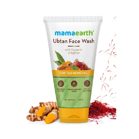 Mamaearth Ubtan Face Wash with Turmeric & Saffron Mamaearth Ubtan Face Wash with Turmeric & Saffron