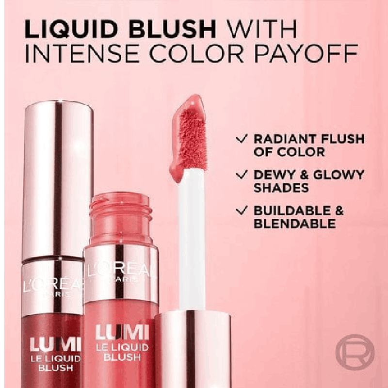 Loreal Lumi Le Liquid Blush - 625 Glowy Gold Pink 2 Loreal Lumi Le Liquid Blush - 625 Glowy Gold Pink blush