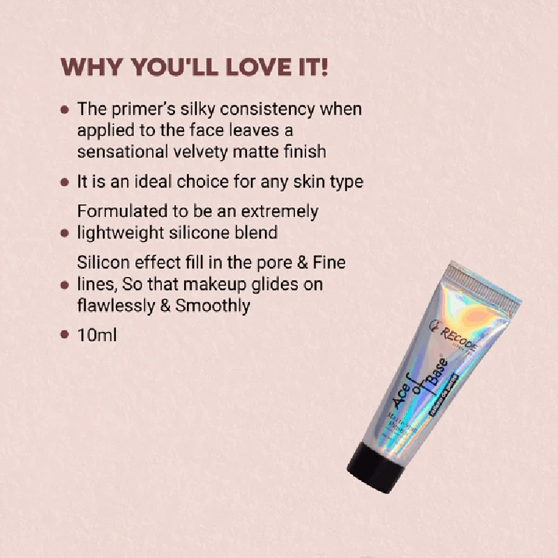 Recode Ace Of Base Mattifying Primer 3 Recode Ace Of Base Mattifying Primer primer