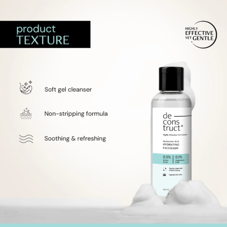 Deconstruct Hyaluronic Acid Hydrating Face Wash Deconstruct Hyaluronic Acid Hydrating Face Wash cleanser