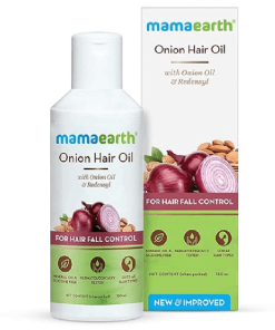 Mamaearth Onion Hair Oil with Onion & Redensyl for Hair Fall Control hair oil