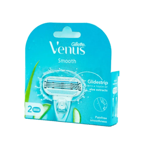 Gillette Venus Smooth GlideStrip Razor Blades 2 Blades