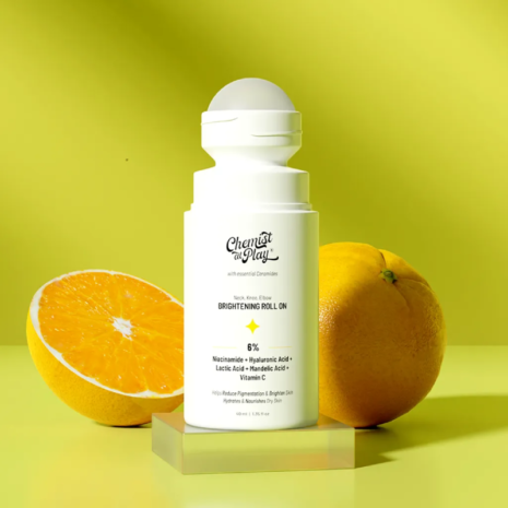 Chemist At Play Neck Knee Elbow Brightening Roll On Brightens Skin & Removes Pigmentation Chemist At Play Neck Knee Elbow Brightening Roll On Brightens Skin & Removes Pigmentation