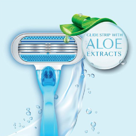 Gillette Venus Razor With Aloe Extract for Women Gillette Venus Razor With Aloe Extract for Women