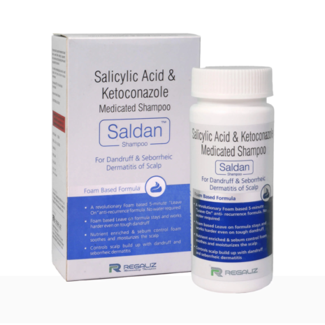 Regaliz Salicylic Acid & Ketoconazole Saldan Shampoo Regaliz Salicylic Acid & Ketoconazole Saldan Shampoo