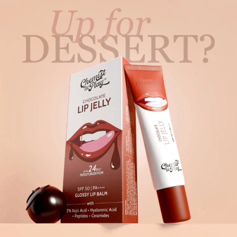 Chemist at Play Chocolate Lip Jelly Glossy Lip Balm SPF 50 PA++++ Chemist at Play Chocolate Lip Jelly Glossy Lip Balm SPF 50 PA++++ sunscreen