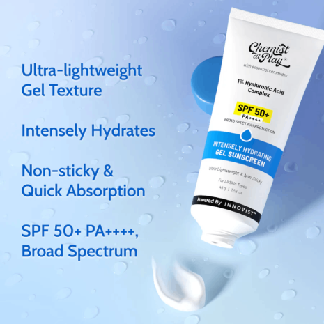 Chemist at Play Intense Hydrating Gel Sunscreen SPF 50+ PA++++ Chemist at Play Intense Hydrating Gel Sunscreen SPF 50+ PA++++ sunscreen