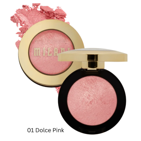 01 Dolce Pink Milani Baked Blush - Radiant Powder Blush