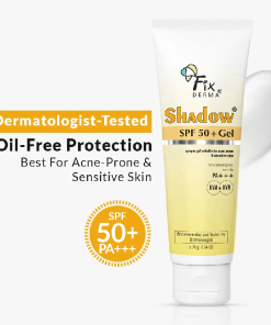Fixderma Shadow Sunscreen Gel For Oily Acne Prone Skin SPF50+ PA+++ sunscreen