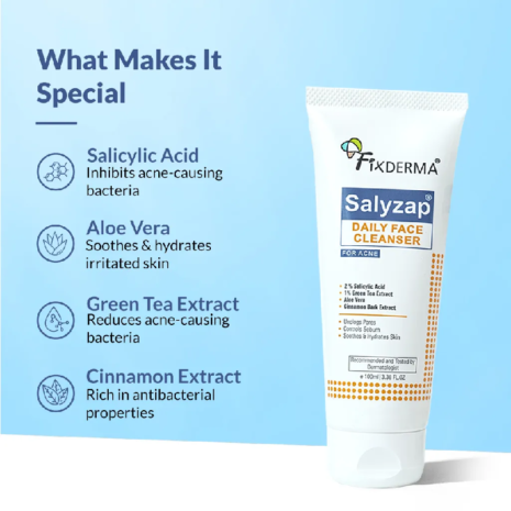Fixderma Salyzap Daily Face Cleanser For Acne Prone Skin Fixderma Salyzap Daily Face Cleanser For Acne Prone Skin