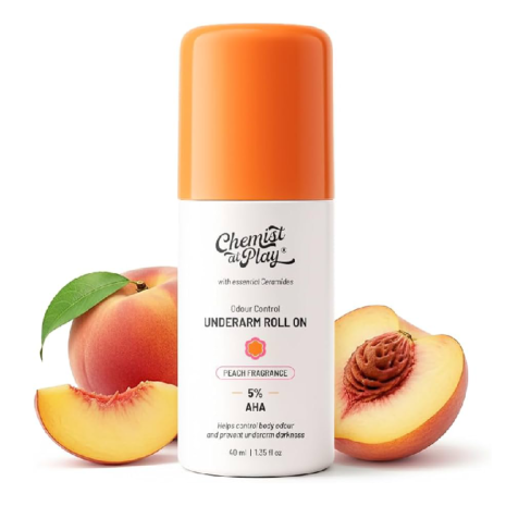 Chemist at Play 5% AHAs + Vitamin C Underarm Roll On - Fragrance Free