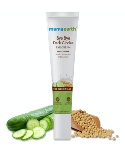 Mamaearth Bye Bye Dark Circles Eye Cream with Cucumber & Peptides moisturizer