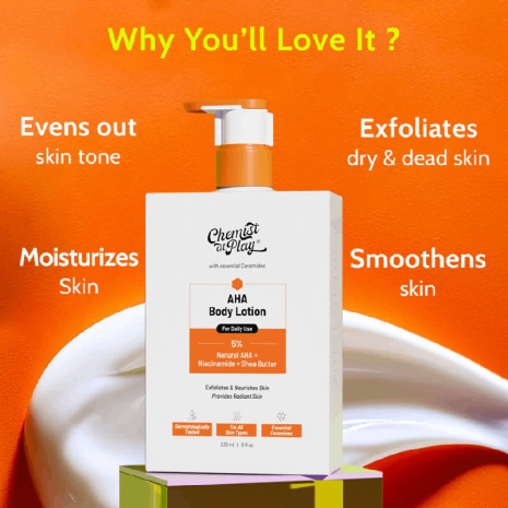 Chemist At Play 5% AHA Niacinamide & Shea Butter Body Lotion Chemist At Play 5% AHA Niacinamide & Shea Butter Body Lotion