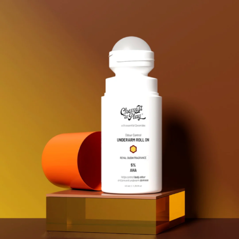 Chemist at Play 5% AHAs + Vitamin C Underarm Roll On - Royal Oudh Fragrance Chemist at Play 5% AHAs + Vitamin C Underarm Roll On - Royal Oudh Fragrance