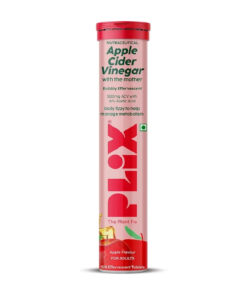 Plix Apple Cider Vinegar Apple Flavour Effervescent Tablets