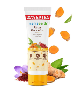 Mamaearth Ubtan Face Wash with Turmeric & Saffron cleanser