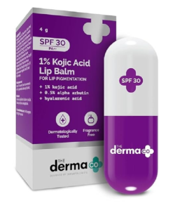 The Derma Co 1% Kojic Acid Lip Balm SPF30 PA++ For Dark & Pigmented Lips