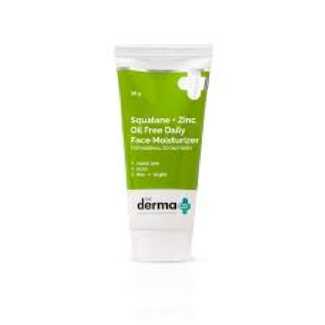 The Derma Co Squalane + Zinc Oil Free Daily Face Moisturizer