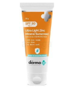 The Derma Co Ultra Light Zinc Mineral Sunscreen With SPF 50 PA+++