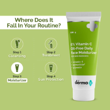 The Derma Co 5% Vitamin C Oil-Free Daily Face Moisturizer The Derma Co 5% Vitamin C Oil-Free Daily Face Moisturizer