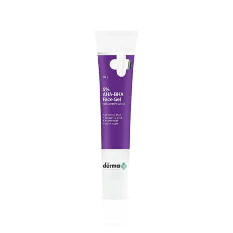 The Derma Co 5% AHA BHA Face Gel For Active Acne