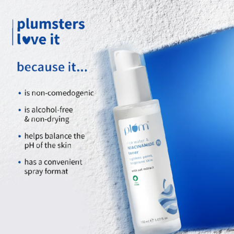 Plum 3% Niacinamide & Rice Water Face Toner Plum 3% Niacinamide & Rice Water Face Toner