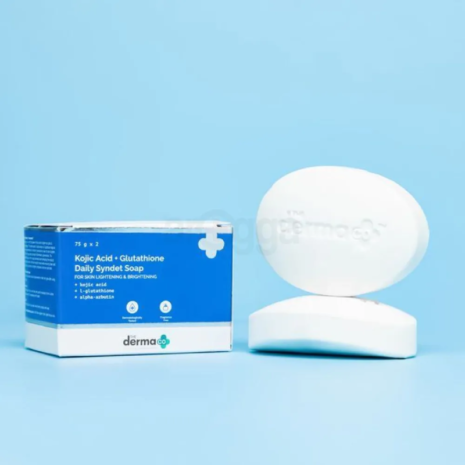 The Derma Co Kojic Acid + Glutathione Daily Syndet Soap