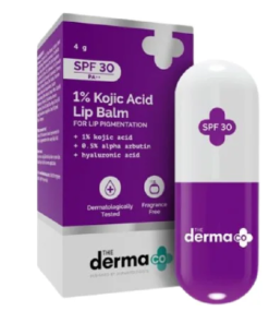 The Derma Co 1% Kojic Acid Lip Balm SPF30 PA++ For Dark & Pigmented Lips