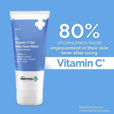 The Derma Co 2% Vitamin C Gel Daily Face Wash The Derma Co 2% Vitamin C Gel Daily Face Wash