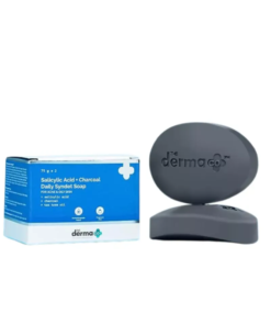 The Derma Co Salicylic Acid + Charcoal Daily Syndet Soap
