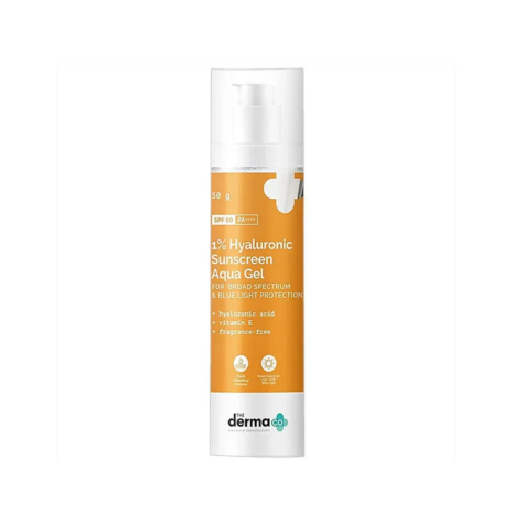 The Derma Co 1% Hyaluronic Sunscreen Aqua Gel SPF50 PA++++ (50g) The Derma Co 1% Hyaluronic Sunscreen Aqua Gel SPF50 PA++++ (50g)