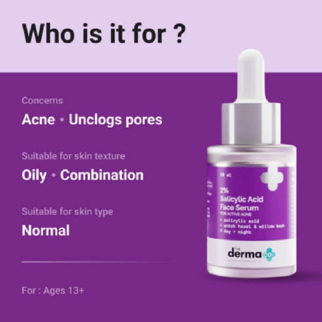 The Derma Co 2% Salicylic Acid FaceS erum The Derma Co 2% Salicylic Acid FaceS erum