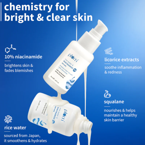 Plum 10% Niacinamide Face Serum With Rice Water Plum 10% Niacinamide Face Serum With Rice Water