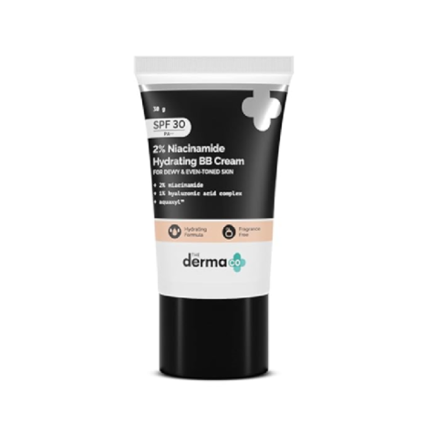 The Derma Co 2% Niacinamide Hydrating BB Cream - Nude (30g)