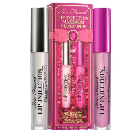 Too Faced Lip Injection Maximum Plump Lip Gloss Duo Too Faced Lip Injection Maximum Plump Lip Gloss Duo