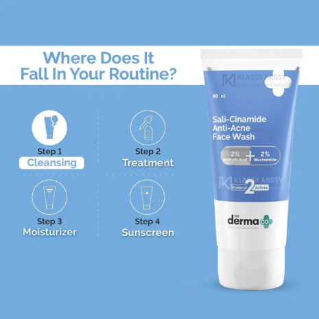 The Derma Co 2% Sali Cinamide Anti Acne Face Wash The Derma Co 2% Sali Cinamide Anti Acne Face Wash