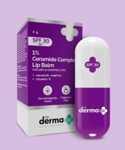 The Derma Co 1% Kojic Acid Lip Balm SPF30 PA++ For Dark & Pigmented Lips (4g)