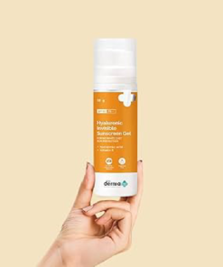 The Derma Co Hyaluronic Invisible Sunscreen Gel SPF50 PA+++