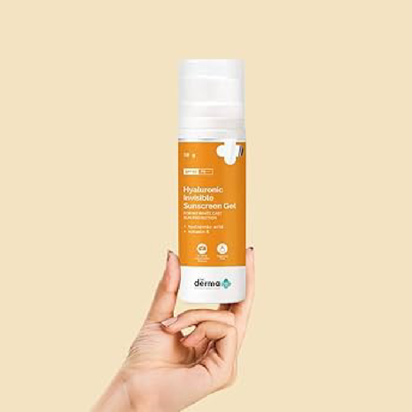 The Derma Co Hyaluronic Invisible Sunscreen Gel SPF50 PA+++