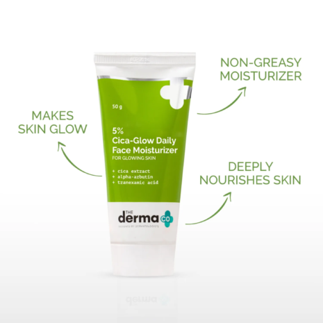 The Derma Co 5% Cica-Glow Daily Face Moisturizer The Derma Co 5% Cica-Glow Daily Face Moisturizer