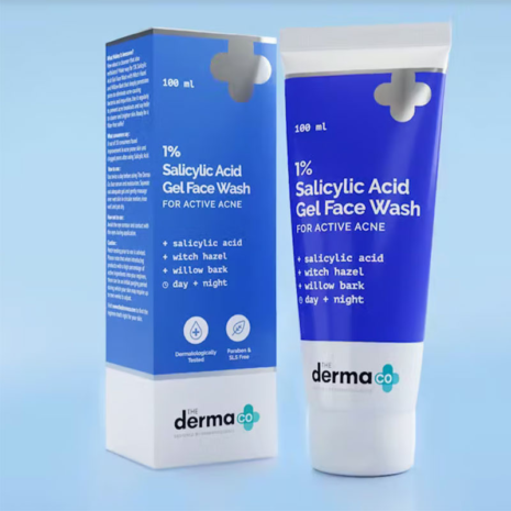 The Derma Co 2% Salicylic Acid Gel Face Wash For Active Acne The Derma Co 2% Salicylic Acid Gel Face Wash For Active Acne