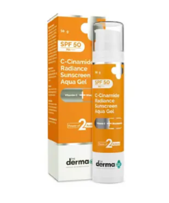 The Derma Co C-Cinamide Radiance Sunscreen Aqua Gel SPF50 PA++++