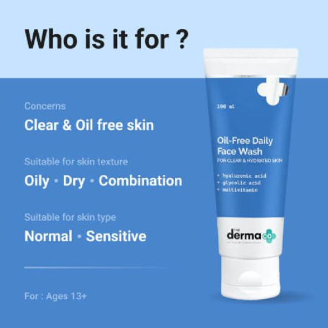 The Derma Co Oil-Free Daily Face Wash The Derma Co Oil-Free Daily Face Wash