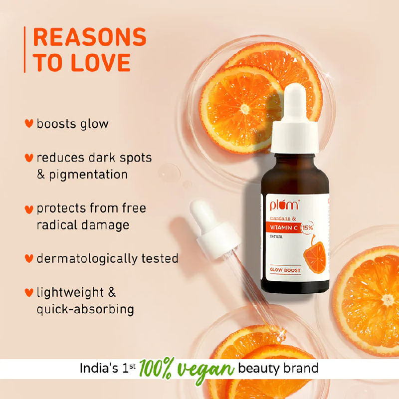 Plum 15% Vitamin C Face Serum With Mandarin 2 Plum 15% Vitamin C Face Serum With Mandarin