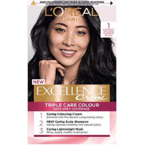 L’Oreal Excellence Creme 1 Natural Black L’Oreal Excellence Creme 1 Natural Black