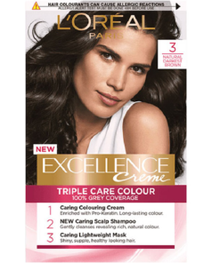 L’Oreal Excellence Creme 3 Natural Darkest Brown