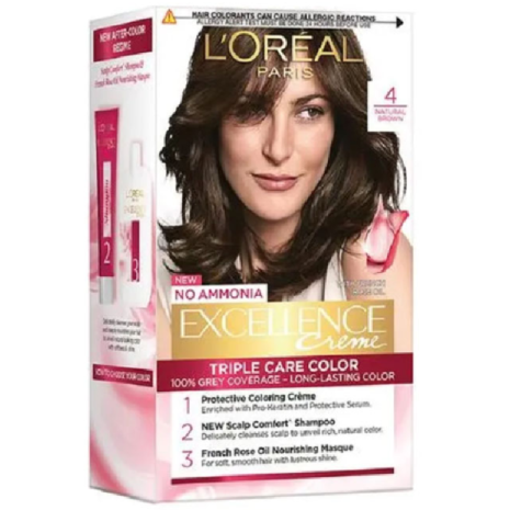 L’Oreal Excellence Creme 4 Natural Brown L’Oreal Excellence Creme 4 Natural Brown