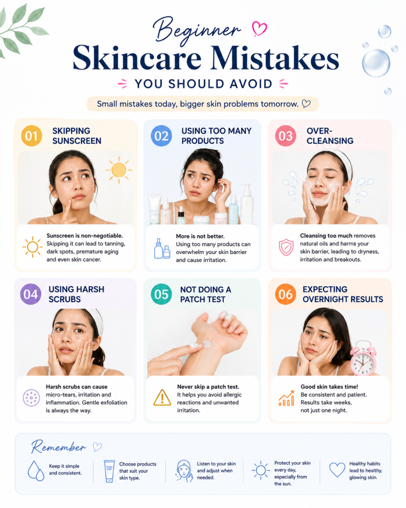 Beginner skincare routine in Bangladesh common mistakes